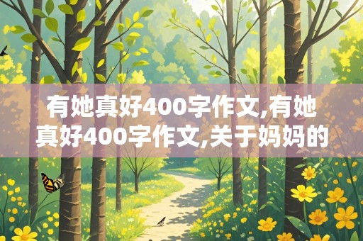 有她真好400字作文,有她真好400字作文,关于妈妈的