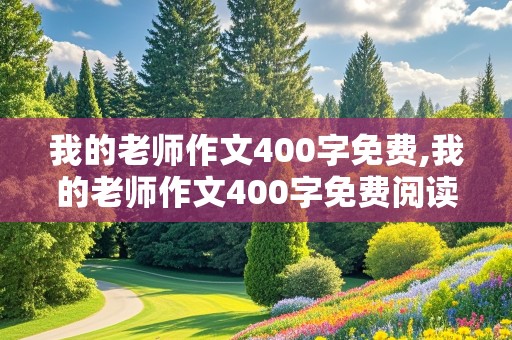 我的老师作文400字免费,我的老师作文400字免费阅读