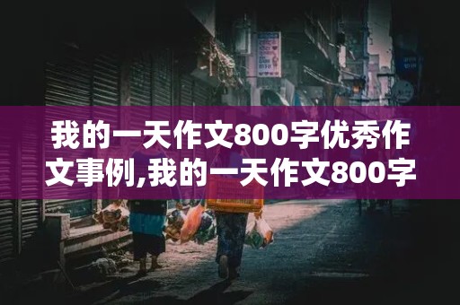 我的一天作文800字优秀作文事例,我的一天作文800字优秀作文事例怎么写