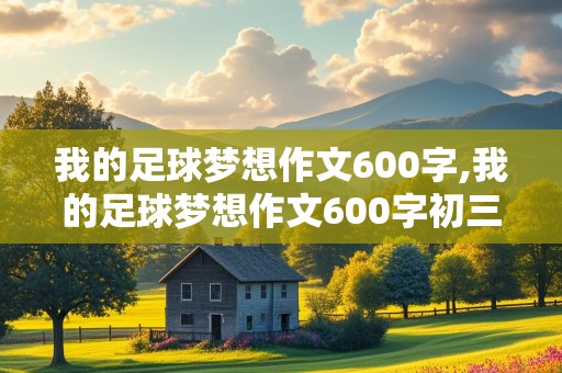 我的足球梦想作文600字,我的足球梦想作文600字初三