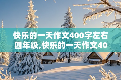 快乐的一天作文400字左右四年级,快乐的一天作文400字左右四年级是爬山的