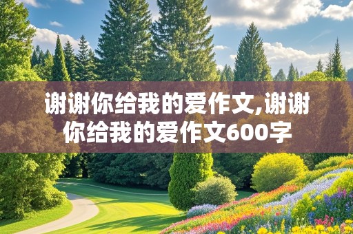 谢谢你给我的爱作文,谢谢你给我的爱作文600字