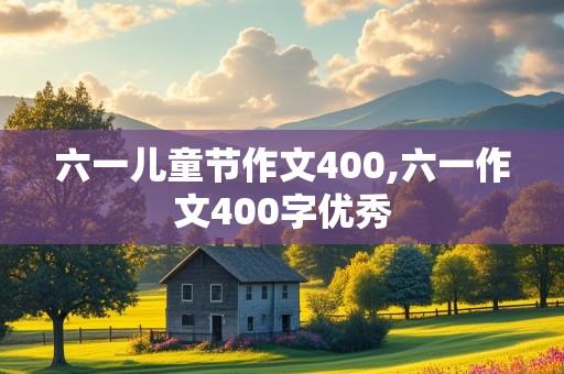 六一儿童节作文400,六一作文400字优秀