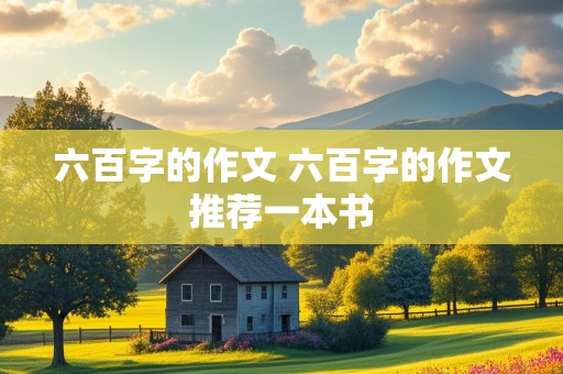 六百字的作文 六百字的作文推荐一本书