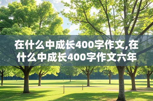 在什么中成长400字作文,在什么中成长400字作文六年级