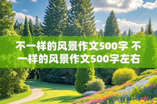 不一样的风景作文500字 不一样的风景作文500字左右