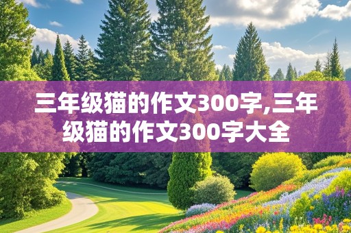 三年级猫的作文300字,三年级猫的作文300字大全