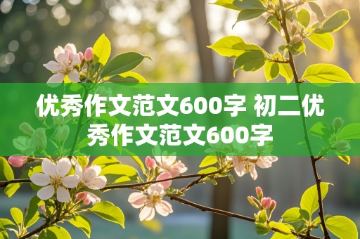 优秀作文范文600字 初二优秀作文范文600字