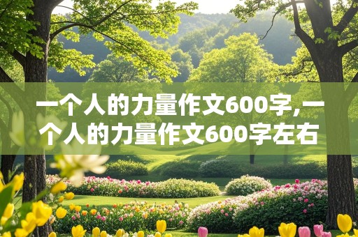 一个人的力量作文600字,一个人的力量作文600字左右