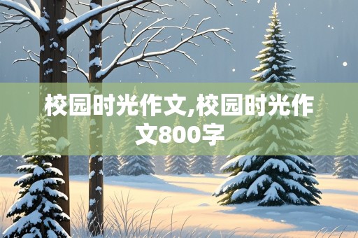 校园时光作文,校园时光作文800字