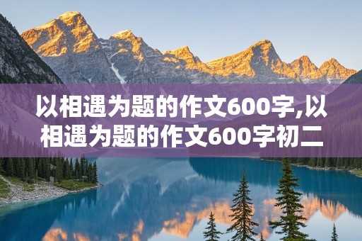 以相遇为题的作文600字,以相遇为题的作文600字初二