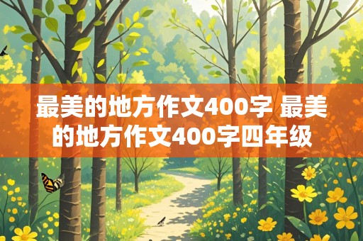 最美的地方作文400字 最美的地方作文400字四年级