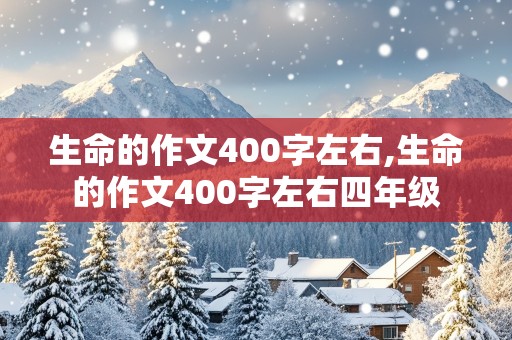 生命的作文400字左右,生命的作文400字左右四年级