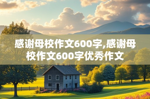 感谢母校作文600字,感谢母校作文600字优秀作文