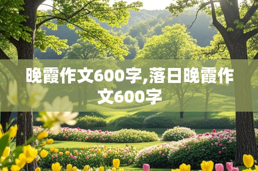 晚霞作文600字,落日晚霞作文600字