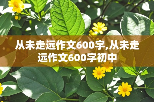 从未走远作文600字,从未走远作文600字初中