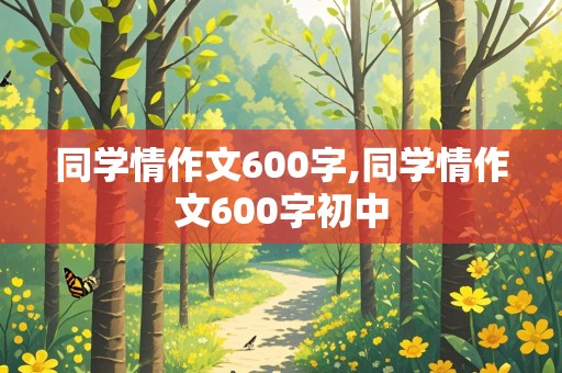 同学情作文600字,同学情作文600字初中