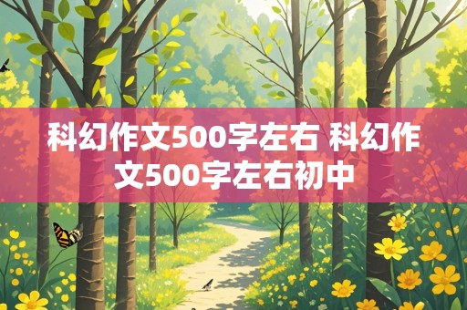 科幻作文500字左右 科幻作文500字左右初中