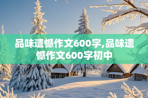 品味遗憾作文600字,品味遗憾作文600字初中