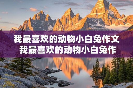 我最喜欢的动物小白兔作文 我最喜欢的动物小白兔作文300字