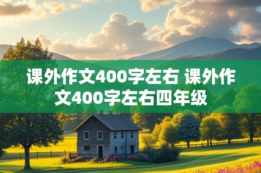 课外作文400字左右 课外作文400字左右四年级