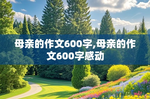 母亲的作文600字,母亲的作文600字感动