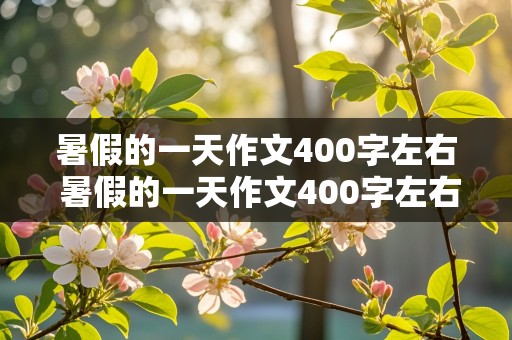 暑假的一天作文400字左右 暑假的一天作文400字左右四年级