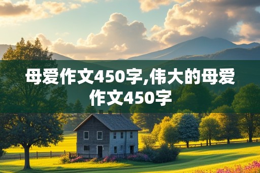 母爱作文450字,伟大的母爱作文450字