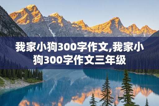 我家小狗300字作文,我家小狗300字作文三年级