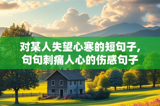 对某人失望心寒的短句子,句句刺痛人心的伤感句子