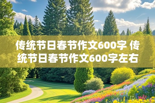 传统节日春节作文600字 传统节日春节作文600字左右初中