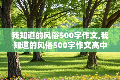 我知道的风俗500字作文,我知道的风俗500字作文高中