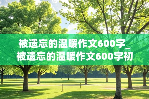 被遗忘的温暖作文600字_被遗忘的温暖作文600字初一