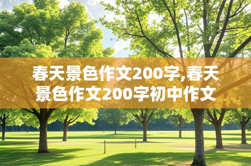 春天景色作文200字,春天景色作文200字初中作文