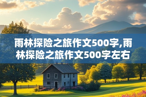 雨林探险之旅作文500字,雨林探险之旅作文500字左右