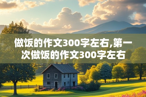 做饭的作文300字左右,第一次做饭的作文300字左右