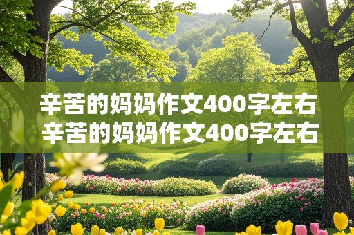 辛苦的妈妈作文400字左右 辛苦的妈妈作文400字左右六年级