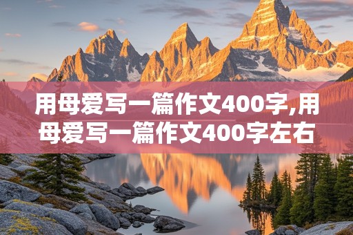 用母爱写一篇作文400字,用母爱写一篇作文400字左右