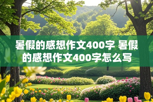 暑假的感想作文400字 暑假的感想作文400字怎么写