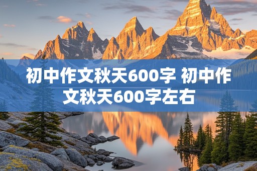 初中作文秋天600字 初中作文秋天600字左右