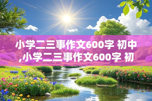 小学二三事作文600字 初中,小学二三事作文600字 初中写人