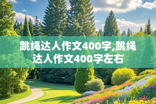 跳绳达人作文400字,跳绳达人作文400字左右