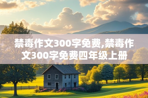 禁毒作文300字免费,禁毒作文300字免费四年级上册