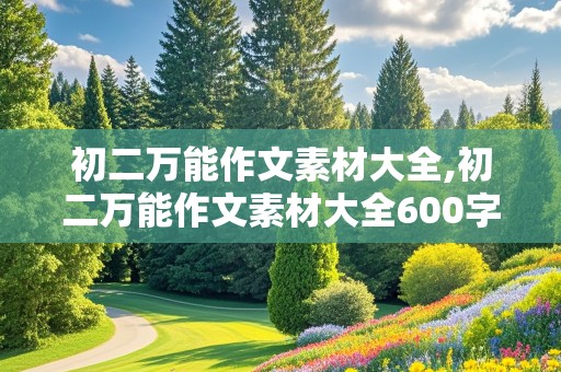 初二万能作文素材大全,初二万能作文素材大全600字