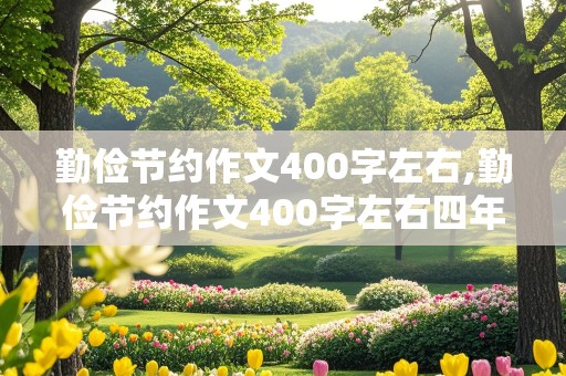 勤俭节约作文400字左右,勤俭节约作文400字左右四年级