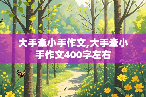 大手牵小手作文,大手牵小手作文400字左右