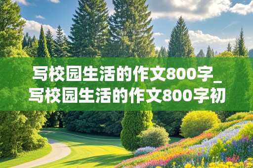 写校园生活的作文800字_写校园生活的作文800字初中