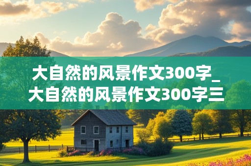 大自然的风景作文300字_大自然的风景作文300字三年级