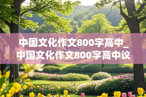 中国文化作文800字高中_中国文化作文800字高中议论文