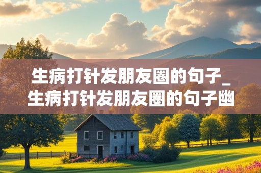 生病打针发朋友圈的句子_生病打针发朋友圈的句子幽默